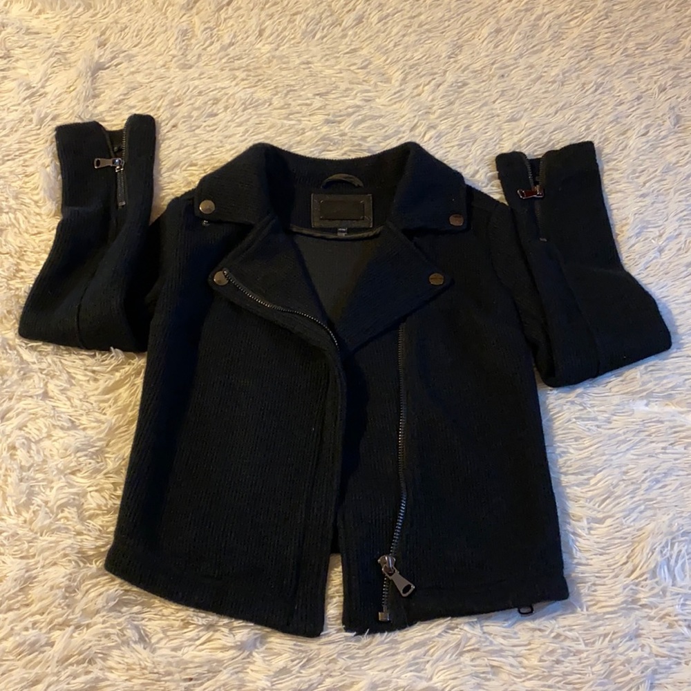 Line The Label Black Polyester Jacket